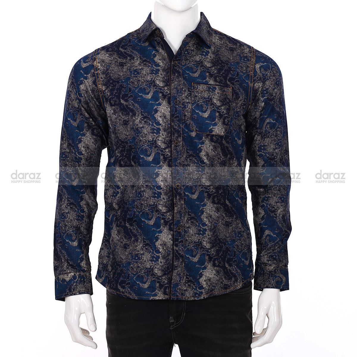 Stylish Mens Special Printed Shatton Cotton Long Sleeve Casual Shirts - Shirt For Men - Shirt For Men - Shirt