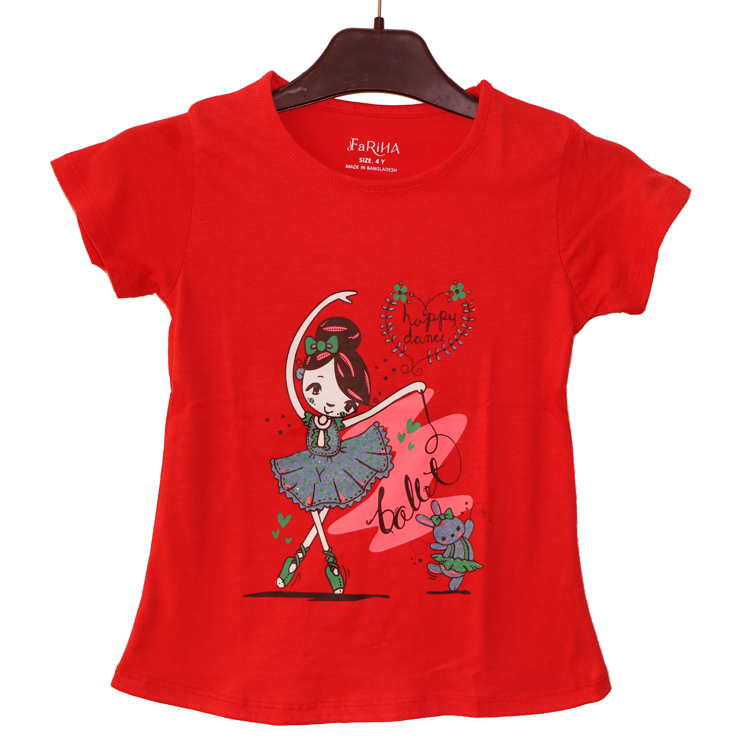 T-shirt Full Sleeve for Girls Baby Cotton T Shirt 0-5 Years ছোট্র মেয়ে সোনামনিদের সুতির ফুলহাতা টি-সাট ০-৫ বছর